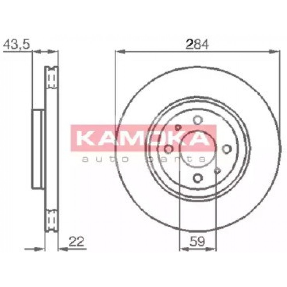 STABDŽIŲ DISKAS FIAT DOBLO 01- ,IDEA 08- ,Marea 96-02, STILO 01-08