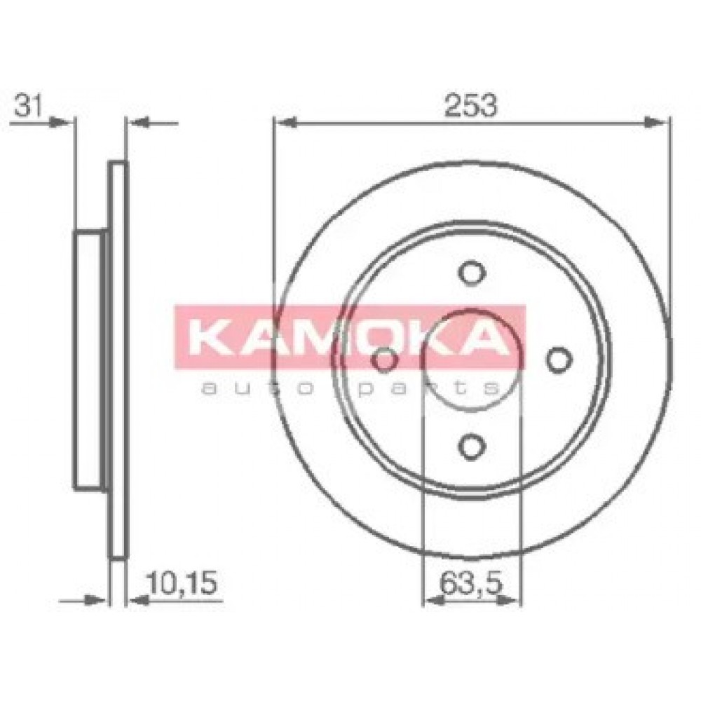 STABDŽIŲ DISKAS FORD FOCUS Kombi (DNW) 02/99-11/04 FOCUS (DAW, DBW) 10/98-11/04 SIERRA (GBG, GB4) 01/87-02/93 SIERRA Kombi (BNG) 01/87-02/93