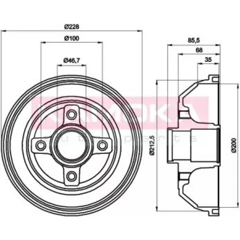 STABDŽIŲ BŪGNAS OPEL CORSA C 00-06 (-ABS)