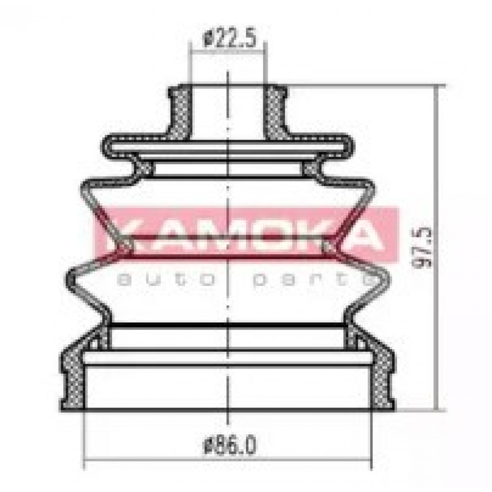 GOFRUOTOJI MEMBRANA, KARDANINIS VELENAS NISSAN ALMERA (N15) 95-00, SUNNY (N14) 90-95