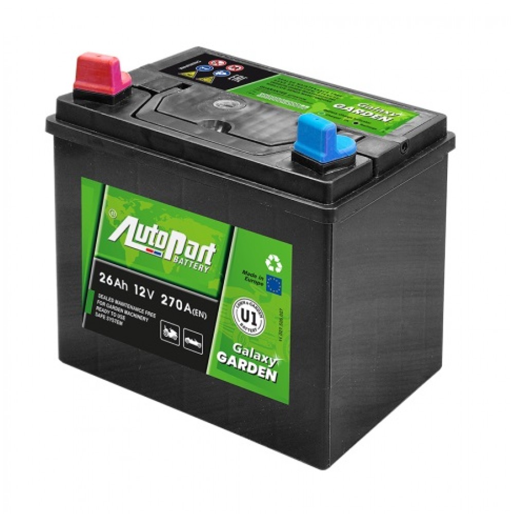 AKUMULIATORIUS AUTOPART GARDEN 26Ah/12V 526-U13 KAIRĖ