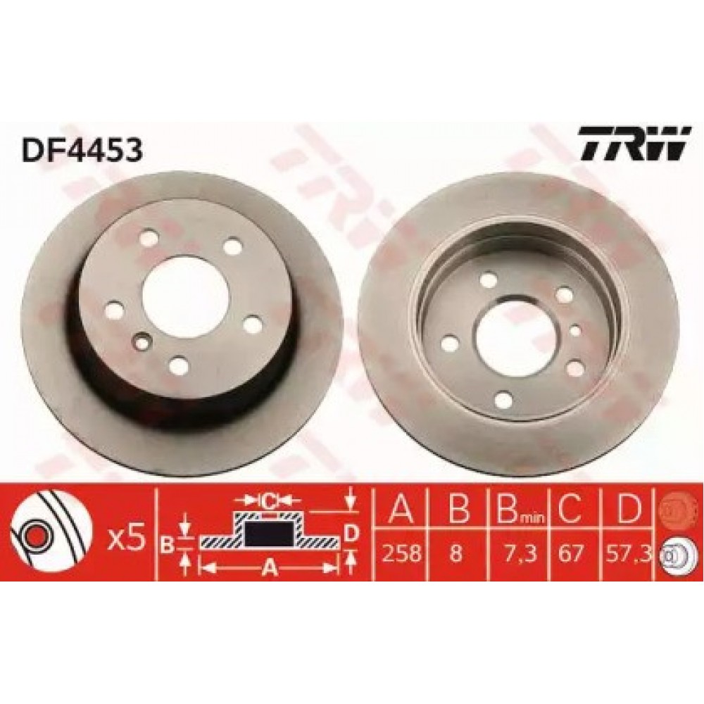STABDŽIŲ DISKAS MB W169/W245 04-