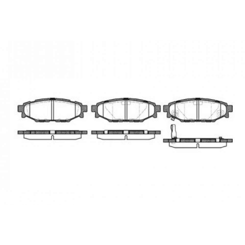Stabdžių trinkelių komplektas SUBARU LEGACY  03-