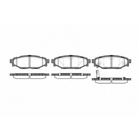 Stabdžių trinkelių komplektas SUBARU LEGACY  03-