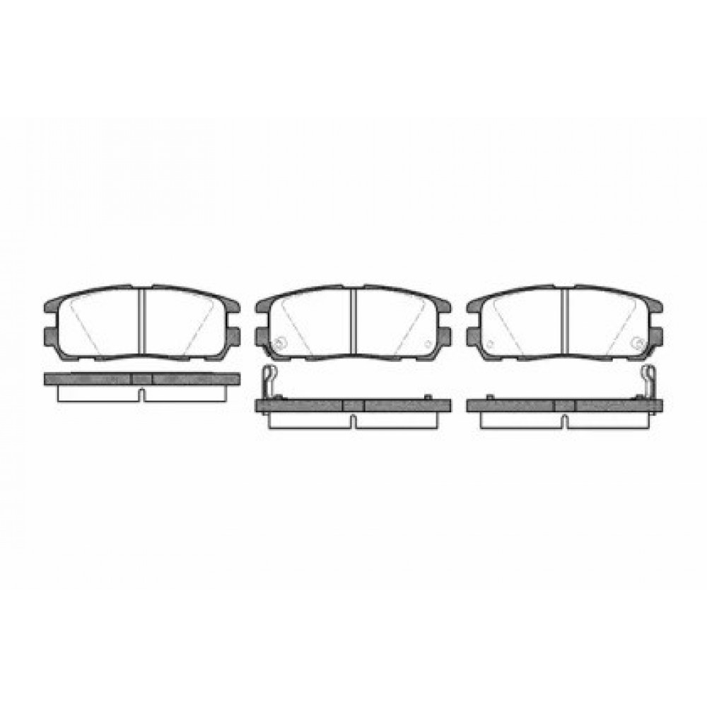 Stabdžių trinkelių komplektas OPEL ERA 95-