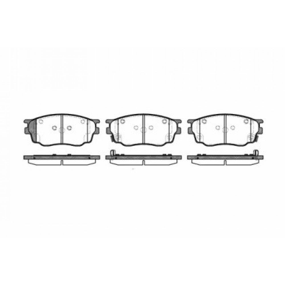 Stabdžių trinkelių komplektas MAZDA 6 02- /SEDAN/