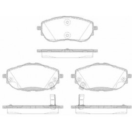 Stabdžių trinkelių komplektas TOYOTA AURIS 12-