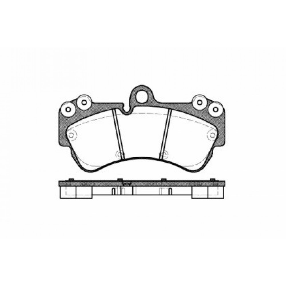 Stabdžių trinkelių komplektas VW TOUAREG 2.5-3.2 V6 02-