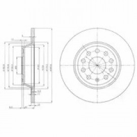 STABDŽIŲ DISKAS VW PASSAT 05- 282X12