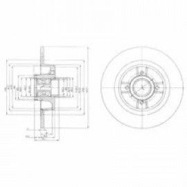 STABDŽIŲ DISKAS RENAULT MEGANE 99-01 274X11 WITH BEARING