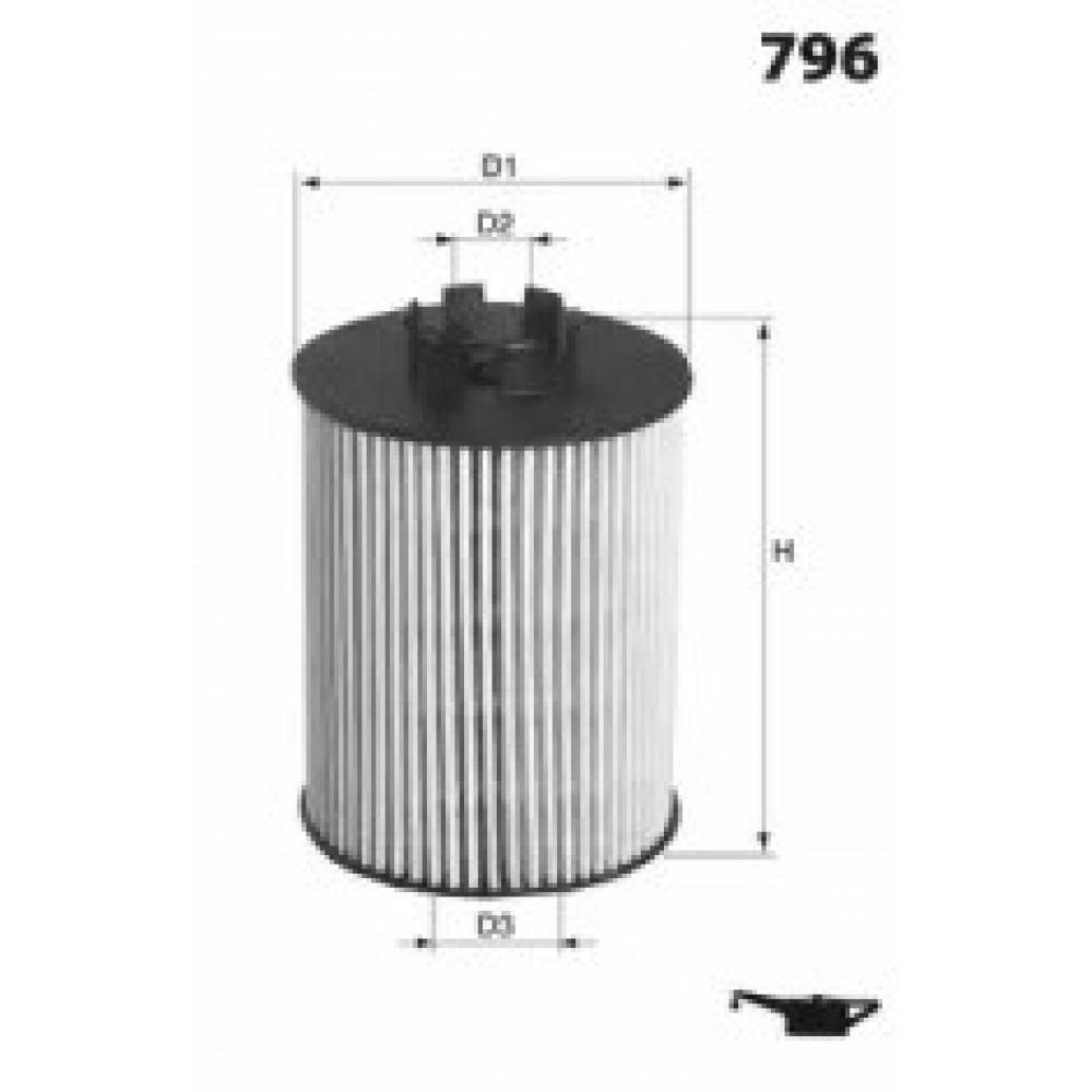ALYVOS FILTRAS DB W169 A150.170