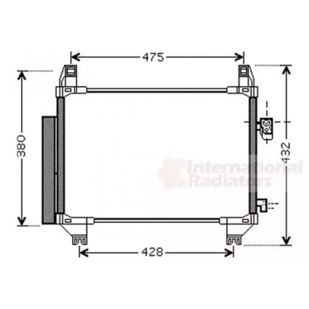 RADIATORIUS AC DAIHATSU CHARADE; TOYOTA YARIS 1.0/1.3/1.33 01.05-