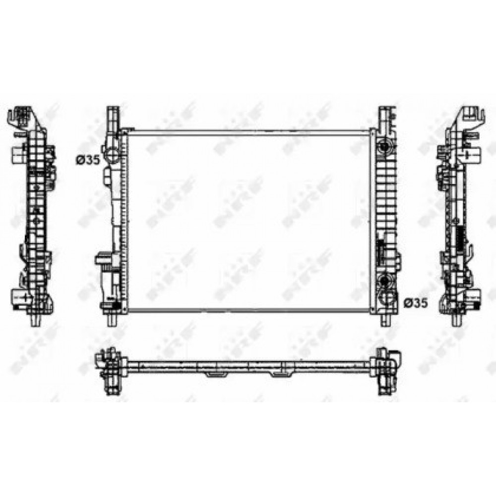 RADIATORIUS MERCEDES A (W169), B SPORTS TOURER (W245) 1.5-Electric 09.04-06.12