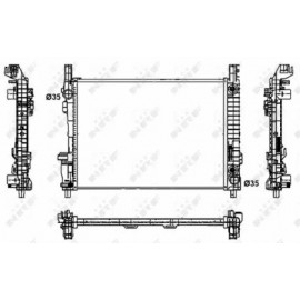 RADIATORIUS MERCEDES A (W169), B SPORTS TOURER (W245) 1.5-Electric 09.04-06.12