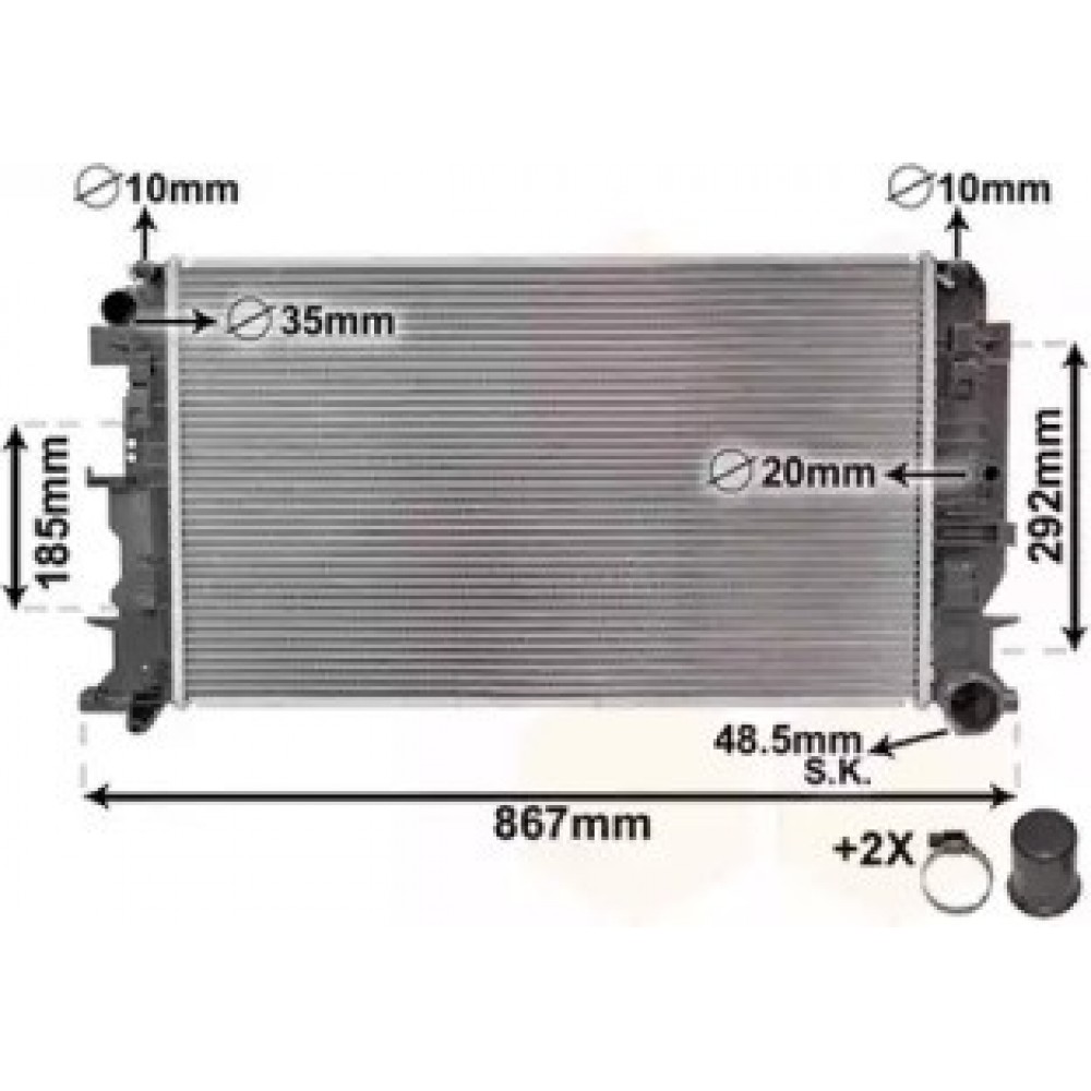 RADIATORIUS MB SPRINTER 06-, VW CRAFTER 06-