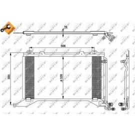 RADIATORIUS AC MB W210  2.0/2.2D/2.9D 03.96-03.03