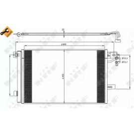 RADIATORIUS AC VW VW CALIFORNIA T5 CAMPER, MULTIVAN T5, TRANSPORTER T5 2.0/2.0CNG/2.0D 11.03-08.15