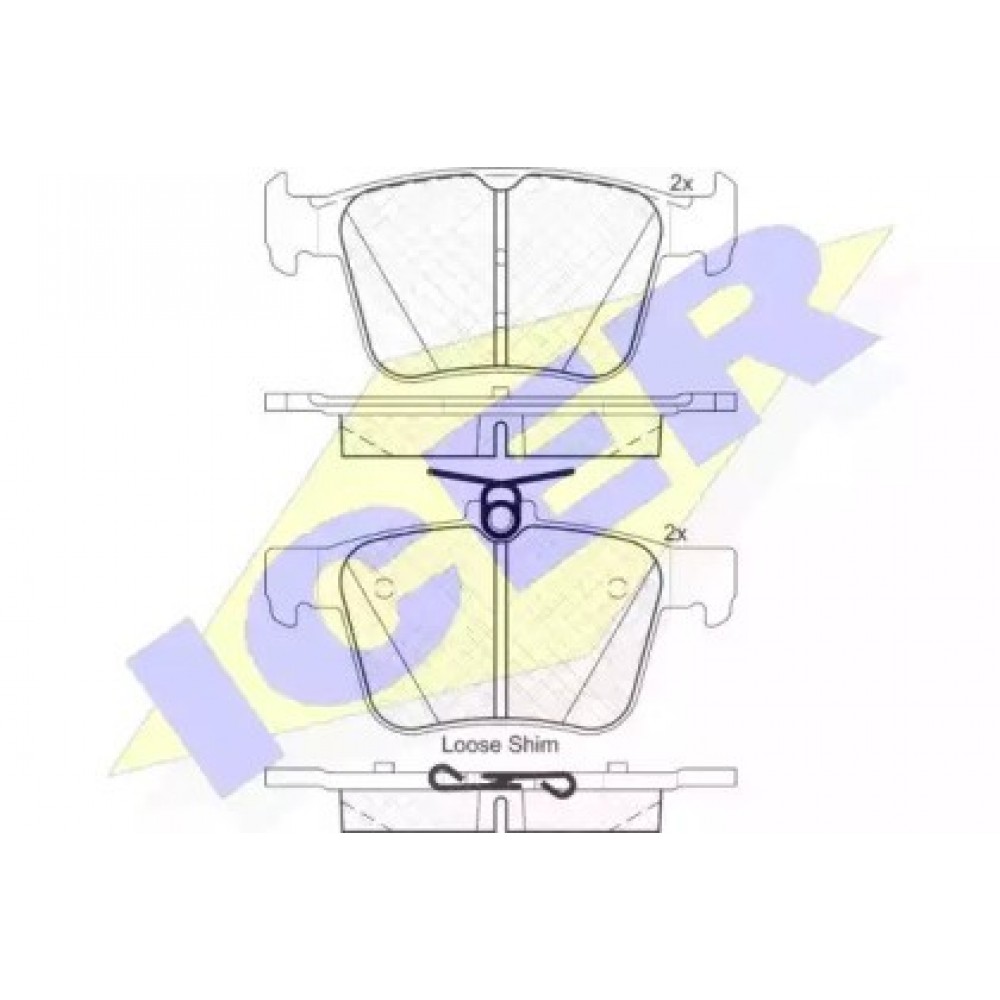 STABDŽIŲ TRINKELIŲ KOMPLEKTAS AUDI A3,VW GOLF VII 1.0-2.0D 04.12-