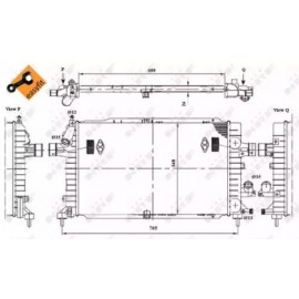 RADIATORIUS OPEL ASTRA H, ASTRA H GTC, ZAFIRA B 1.3D-2.0 03.04-
