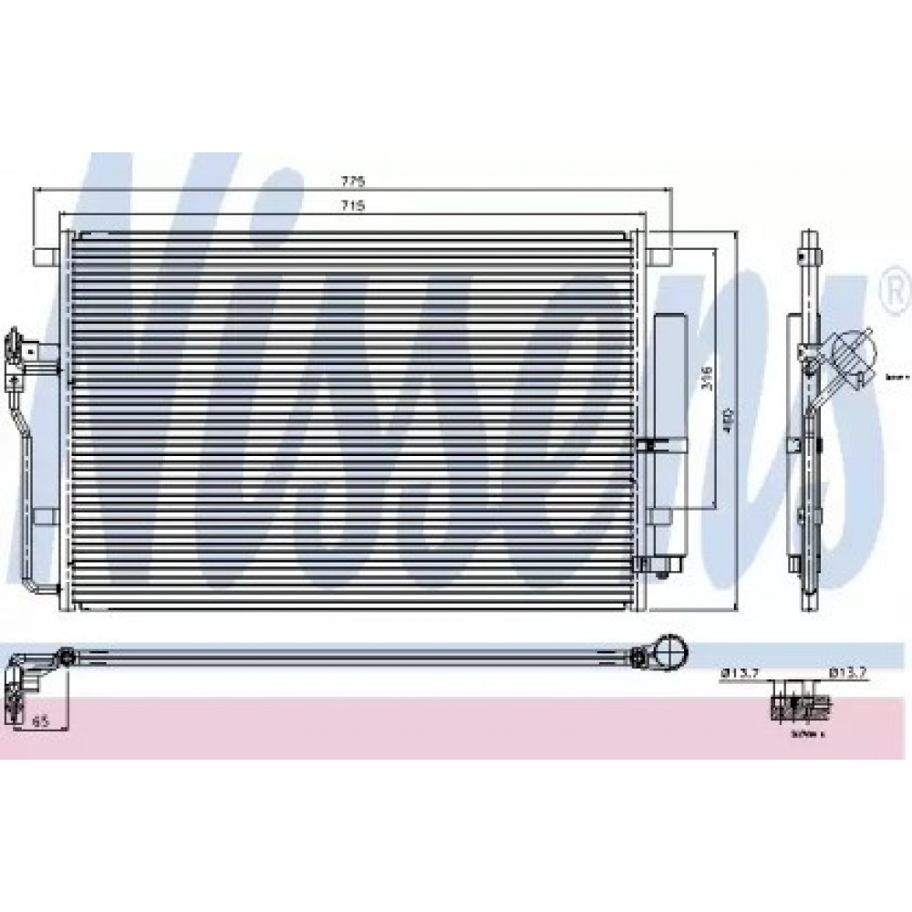 RADIATORIUS AC MB SPRINTER 06-,VW CRAFTER