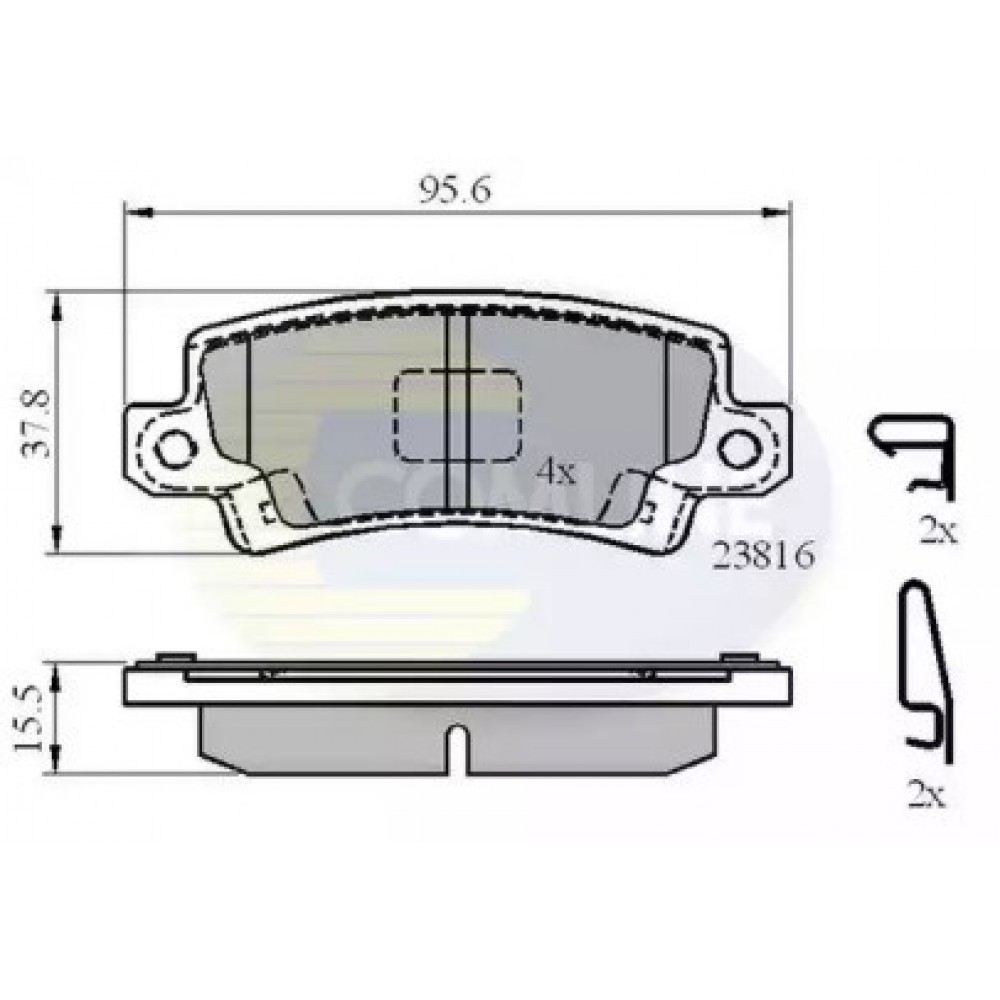 STABDŽIŲ TRINKELIŲ KOMPLEKTAS  GALAS TOYOTA COROLLA, COROLLA VERSO 1.4-2.0D 01.01-03.08