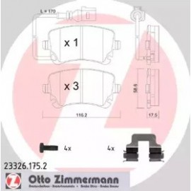 STABDŽIŲ TRINKELIŲ KOMPLEKTAS AUDI A6/A8 03-/VW T5,PHAETON 03-