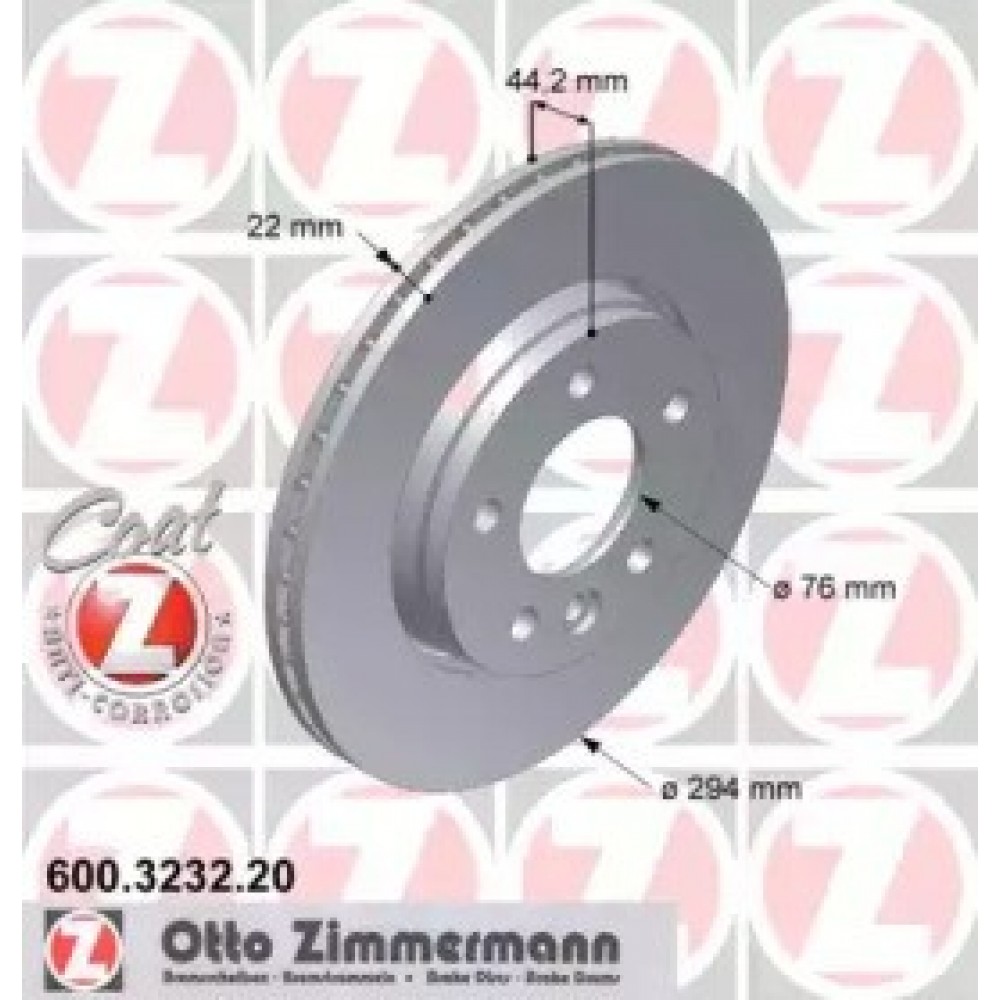 STABDŽIŲ DISKAS VW CRAFTER 30-50, MULTIVAN T5/T6, TOURAN, TRANSPORTER T5 1.9D-3.2 04.03-