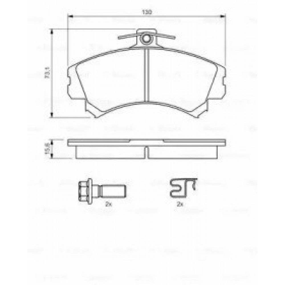 STABDŽIŲ TRINKELIŲ KOMPLEKTAS MITSUBISHI CARISMA,VOLVO S40,V40,SMART FORFOUR 1.1-2.0 05.95-06.12