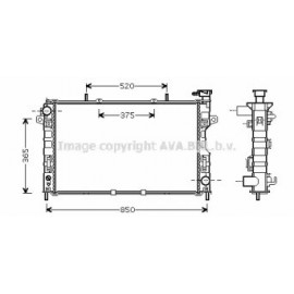 RADIATORIUS CHRYSLER VOYAGER 3.3-3.8 01-