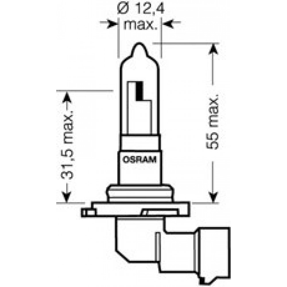 LEMPUTĖ BALTA 12V HB3 60w 12v  NIGHT BREAKER