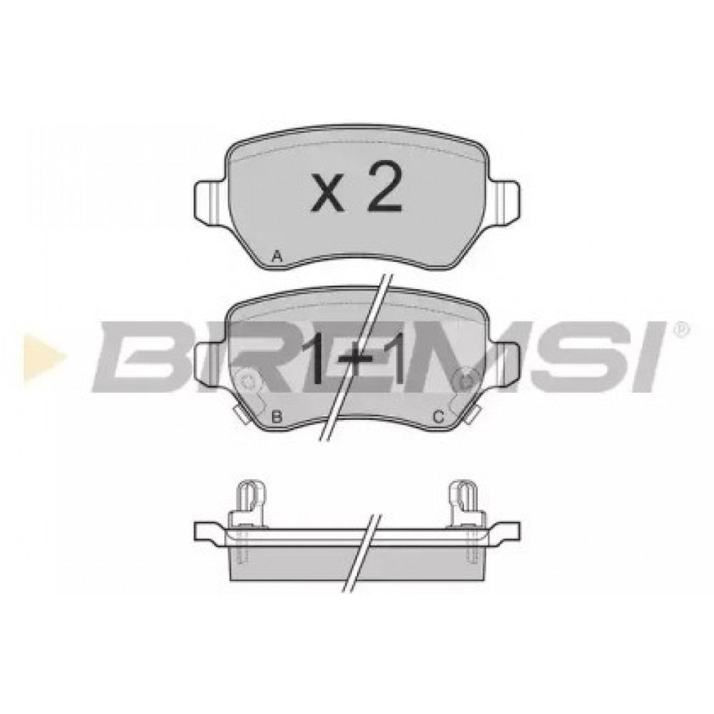 STABDŽIŲ TRINKELIŲ KOMPLEKTAS CHEVROLET OPEL ASTRA G, ASTRA G CLASSIC 1.2-2.2D 08.94-