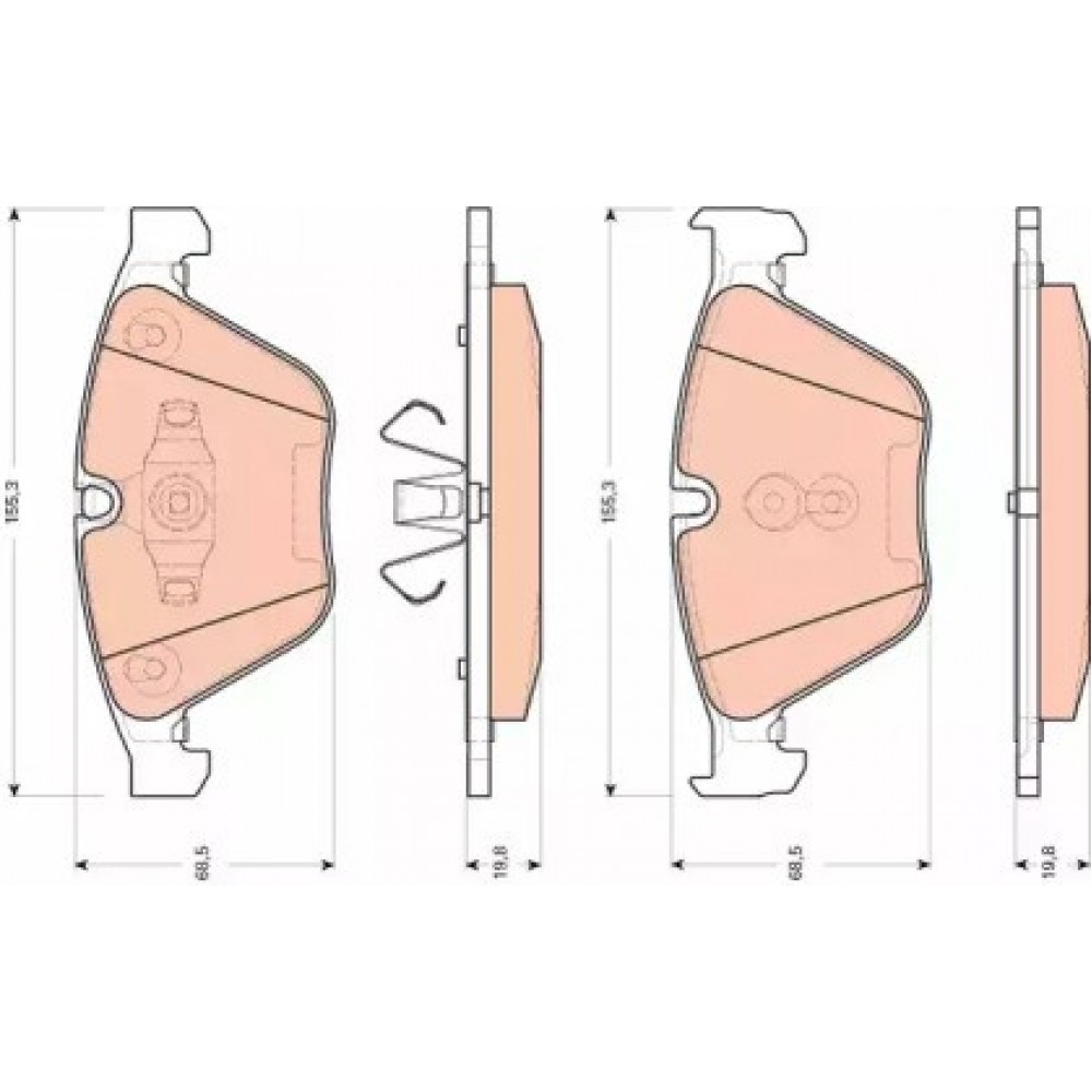 STABDŽIŲ TRINKELIŲ KOMPLEKTAS BMW 3 (E90), 3 (E91), 3 (E92), 3 (E93), X1 (E84) 1.6-3.0 12.04-06.15