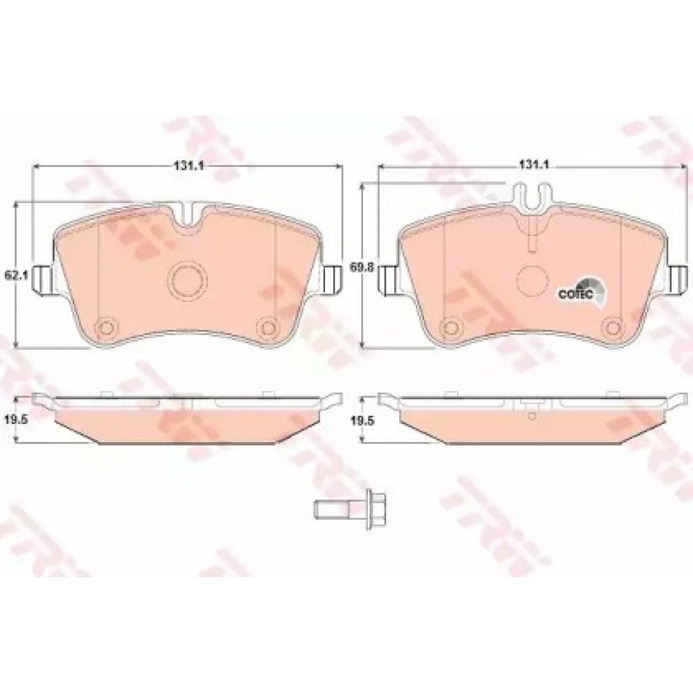 STABDŽIŲ TRINKELIŲ KOMPLEKTAS MB W203 C180-C320 00- PRIEKIS