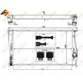 VARIKLIO RADIATORIUS BMW 1 (E81), 1 (E82), 1 (E87), 1 (E88), 3 (E90), 3 (E91), 3 (E92), 3 (E93), X1 (E84), Z4 (E89) 1.6-3.0D 06.04-08.16