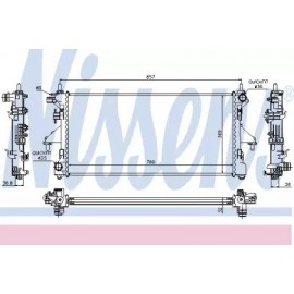 RADIATORIUS CITROEN JUMPER; FIAT DUCATO; PEUGEOT BOXER 2.2D-3.0D 04.06- 