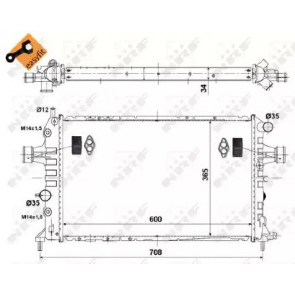 RADIATORIUS OPEL ASTRA G 1.7TD-2.0DĮ 98-