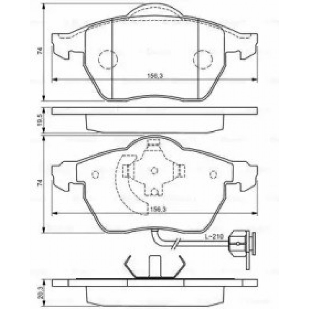 STABDŽIŲ TRINKELIŲ KOMPLEKTAS VW PRIEKINĖ AŠIS A4 99-/A6 -99/PASSAT 00- 1,6-2,8