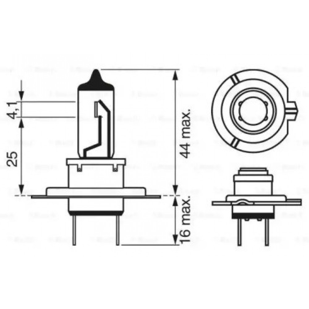 LEMPUTĖ H7 12V 55W, PX26D BOSCH
