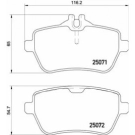 STABDŽIŲ TRINKELIŲ KOMPLEKTAS MERCEDES S (A217), S (C217), S (W222, V222, X222), SL (R231) 2.2DH-4.7 01.12-07.20