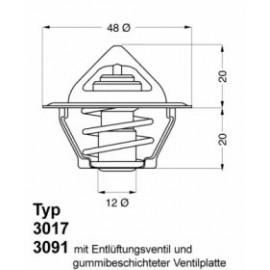 TERMOSTATAS CHEVROLET AVEO  FORD GALAXY I, SIERRA II 1.2-2.3 12.91-