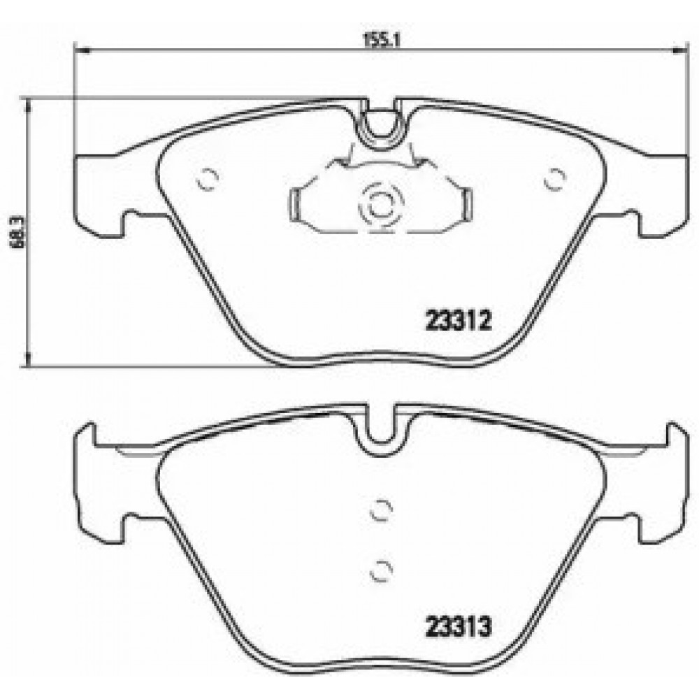 STABDŽIŲ TRINKELIŲ KOMPLEKTAS BMW  3 (E90), 3 (E91), 3 (E92), 3 (E93), 5 (E60) 2.0-6.0 07.01-10.13