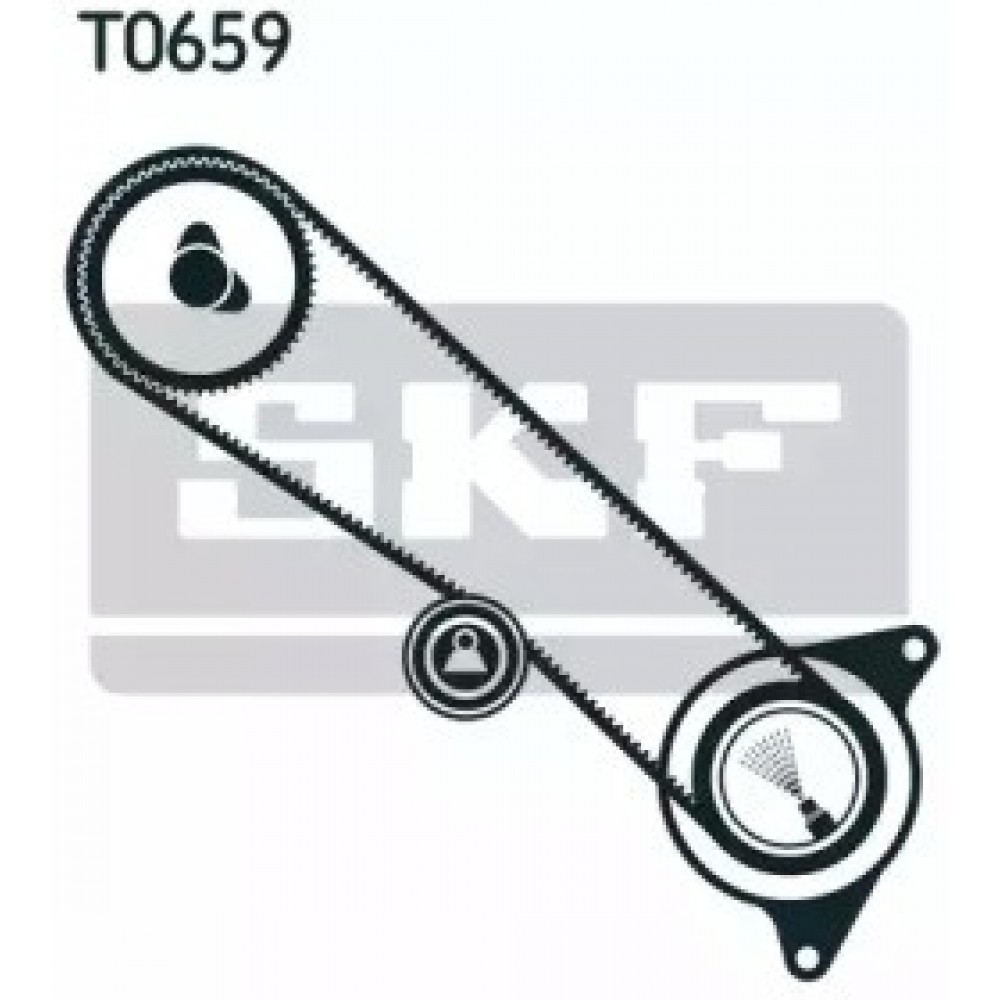 PASKIRSTYMO DIRŽO KOMPLEKTAS LAND CRUISER 90 3.0D 05.93-12.04
