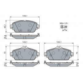 STABDŽIŲ TRINKELIŲ KOMPLEKTAS MERCEDES 1.5-2.2D 01.13-