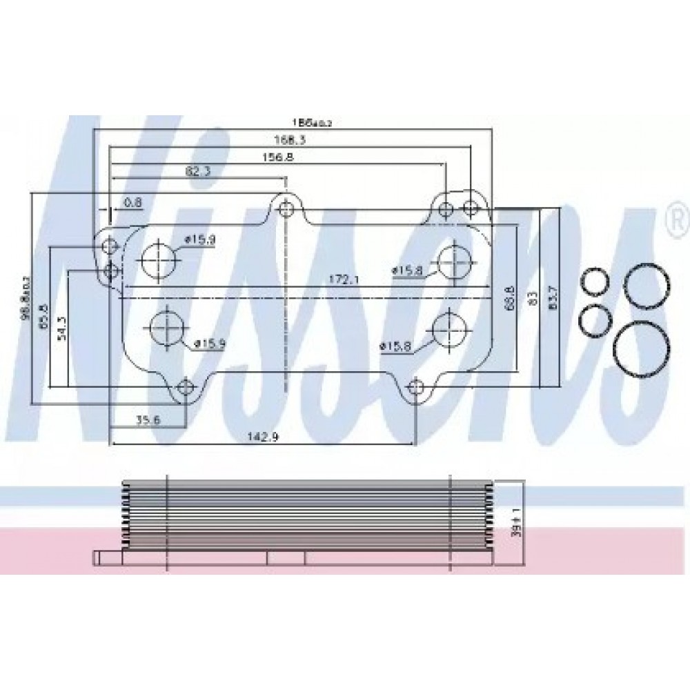 TEPALO AUŠ.RADIATORIUS VW T5 03-/TOUAREG 2,5TDĮ 02-