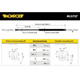 AMORT.KAPOTO AUDI A6 04-11