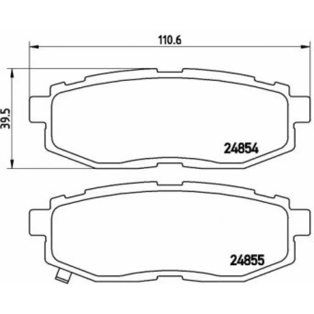 STABDŽIŲ TRINKELIŲ KOMPLEKTAS SUBARU TRIBECA 05-