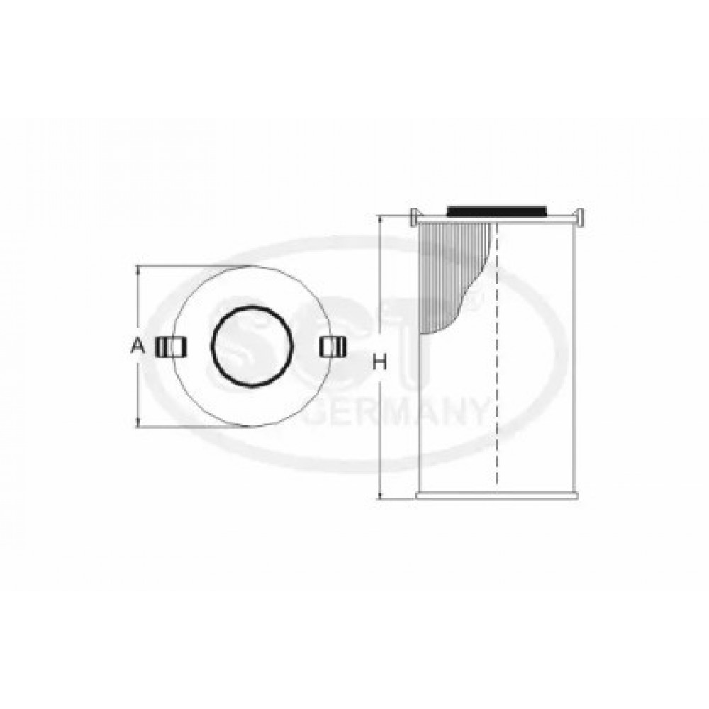 SALONO FILTRAS AUDI 100 90-94/V8