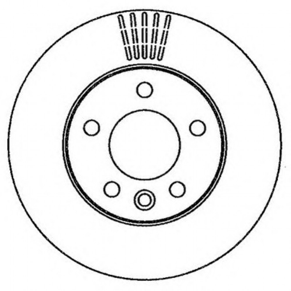 STABDŽIŲ DISKAS VW CRAFTER 30-50, MULTIVAN T5/T6, TOURAN, TRANSPORTER T5 1.9D-3.2 04.03-