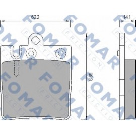 STABDŽIŲ TRINKELIŲ KOMPLEKTAS MB W202/W203/W210 GALAS