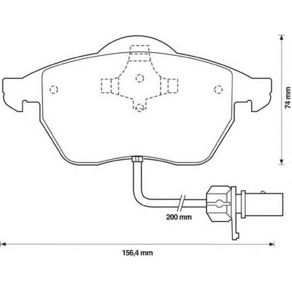 STABDŽIŲ TRINKELIŲ KOMPLEKTAS AUDI,VW,SEAT 1.6-4.2 11.94-05.13